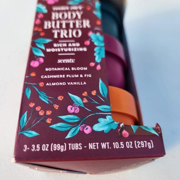 NEW Trader Joe's Body Butter Trio Gift Set Moisturizer Trader Joes Set of 3 Inc - Picture 5 of 10